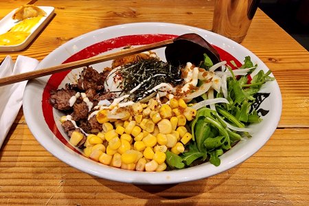 Spicy Beef Mazemen from Kinton Ramen