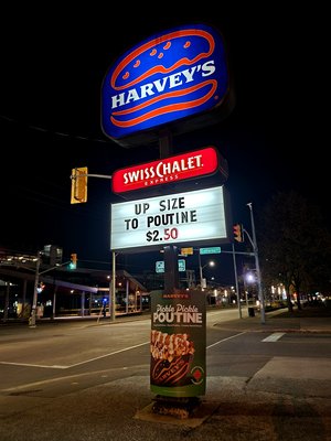 After we cleared Canadian customs, the first thing that we did was hit up a Harvey's.