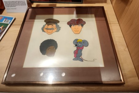 This is an original cel from the opening credits.