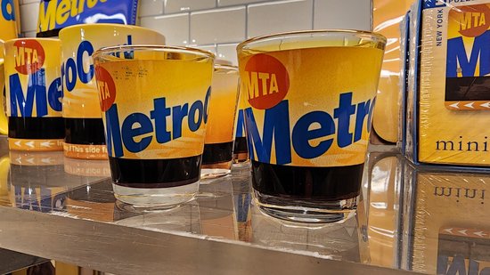 In the gift shop, I saw the MetroCard shot glasses, and the first thing I thought of was, "You are the reason why I drink!" (And I don't even drink alcohol anymore.)