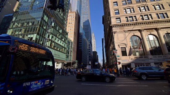 Chrysler building goes "peekaboo".