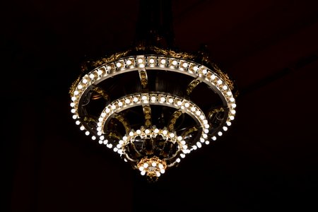 Chandelier at Grand Central Terminal.