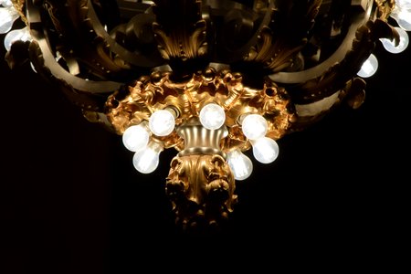 Chandelier at Grand Central Terminal.