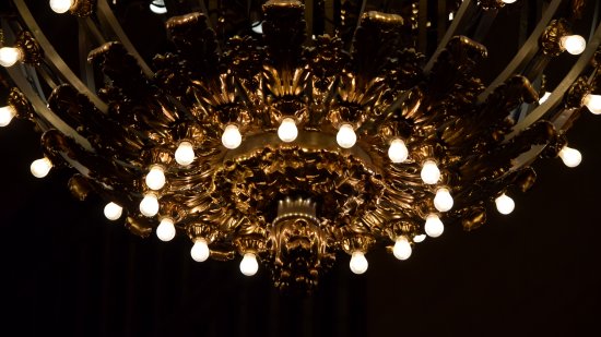 Chandelier at Grand Central Terminal.