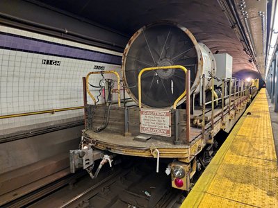 Work cars at High Street station.