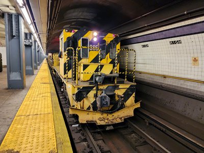 Work cars at High Street station.