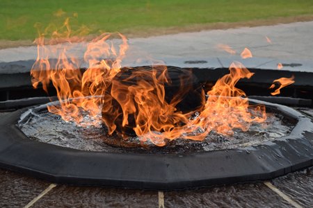 The Centennial Flame, a monument on Parliament Hill commemmorating the 100th anniversary of the Canadian Confederation.