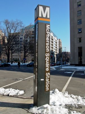 And back to McPherson Square station.