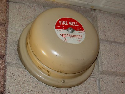 The notification appliances in the Crystal City Underground at this time were these Edwards 324 fire bells.