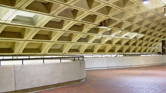 These are a couple of random shots that I took using the tripod of the mezzanine on the Maryland Avenue side at L'Enfant Plaza.
