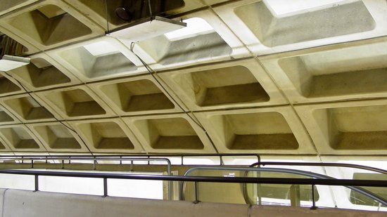 These are a couple of random shots that I took using the tripod of the mezzanine on the Maryland Avenue side at L'Enfant Plaza.