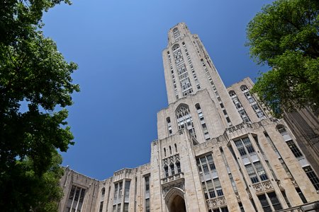The Cathedral of Learning.  I love photographing this building.