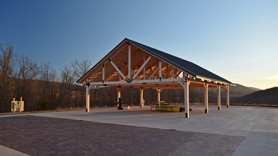Picnic shelter.  This structure is very visible from the town below.