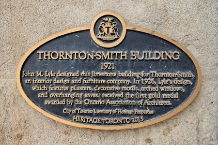 But first, I spotted an historic plaque on the Thornton-Smith Building, at 340 Yonge Street.  Interestingly, we completely missed visiting the plaque at the store, but I did spot some others, like this one.