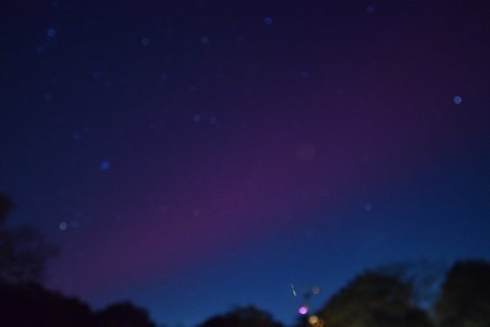 The aurora borealis, as viewed through my DSLR.