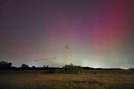 The northern lights as viewed from Ringgold, Maryland.