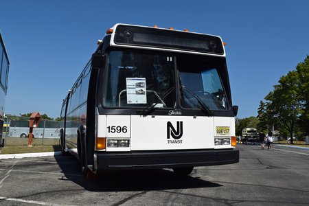 Former NJ Transit bus 1596, a 1980 Grumman Flxible 870.  This bus is now part of the collection of Friends of the New Jersey Transportation Heritage Center.