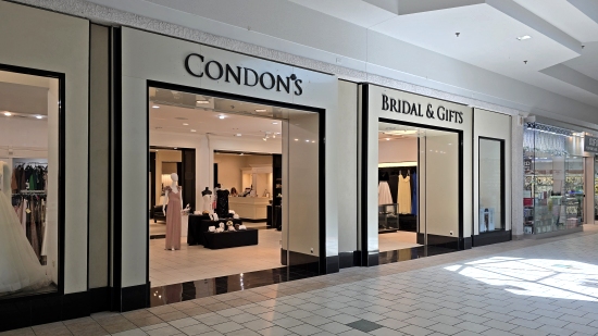 Condon's Bridal & Gifts in a former Victoria's Secret.