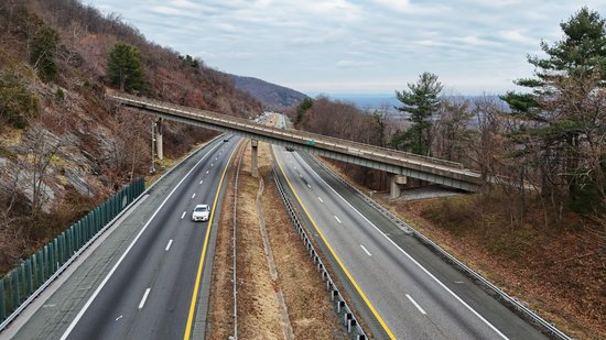 View of F182 facing the eastbound direction.