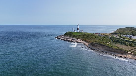 Aerial view of Montauk Point.