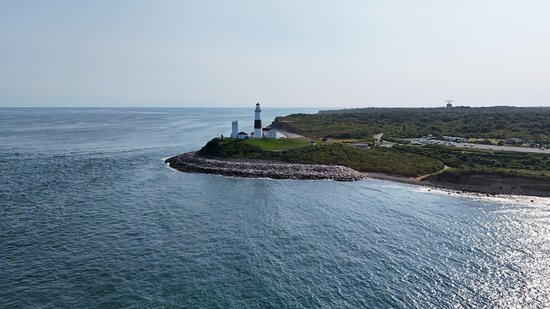 Aerial view of Montauk Point.