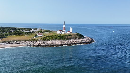 Aerial view of Montauk Point.