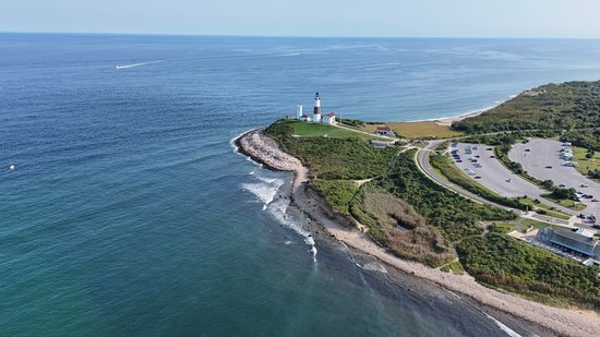 Aerial view of Montauk Point.