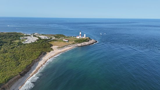 Aerial view of Montauk Point.