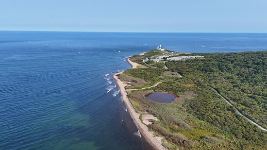 Aerial view of Montauk Point.