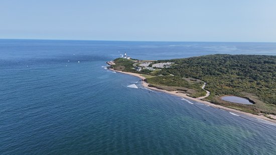 Aerial view of Montauk Point.