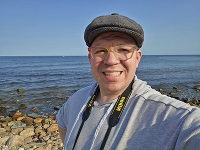 Selfie on the beach.