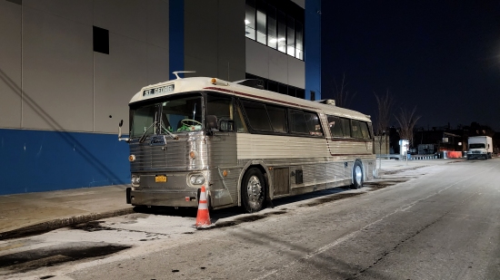 After we left IKEA, I spotted this vintage motorcoach parked nearby.