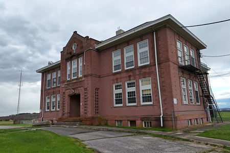 The former Shiloh Elementary School.  My understanding is that the property is now privately owned, though it is not being used for anything at this time.