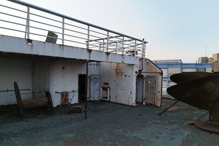 More decks forward of the stern.