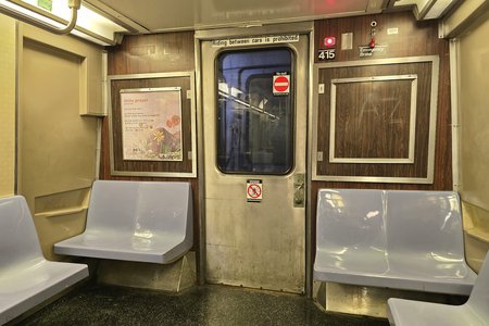 Bulkhead door on car 415.