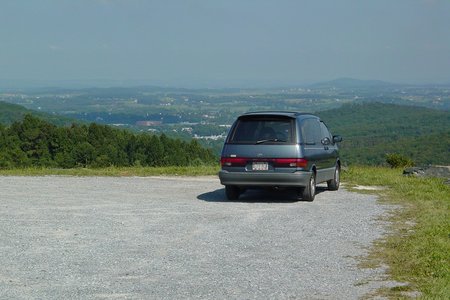 This shot shows my car at the time, a 1991 Toyota Previa, parked a few hundred feet away from The Inn at Afton.  This is the sort of thing that reminds me of how old these photos really are.
