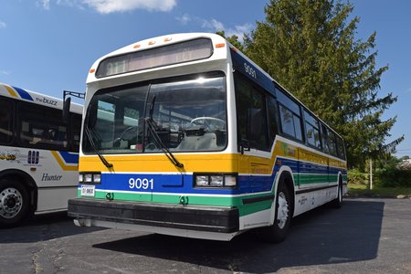 Former CT Transit bus 9091, a 1990 MCI Classic.