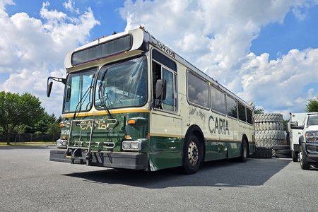 Fresh out of the tire shop, now sporting tires that actually have tread on them.