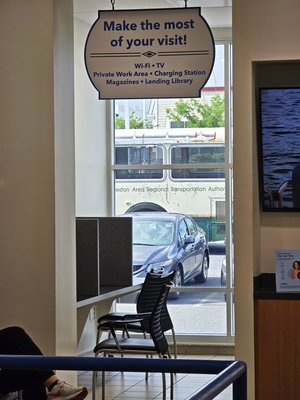 I really wasn't kidding when I said that I took the bus to the Honda dealership.  Here it is again, viewed from the spot where I was waiting.