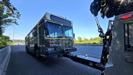 With the determination that the drive was over, I called a tow truck to go the last six miles to Johnson & Towers.