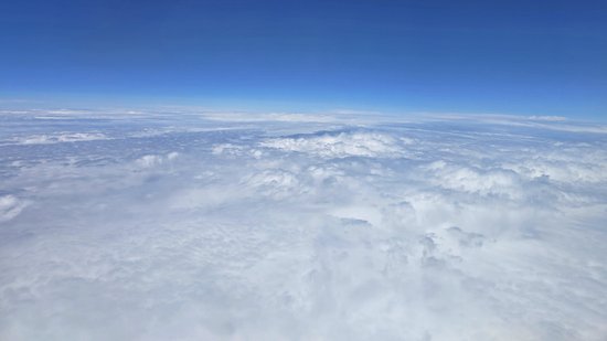 The view for most of the flight out from DC to San Francisco.  There was also a decent amount of turbulence on this flight, which necessitated the interruption of beverage service at one point.