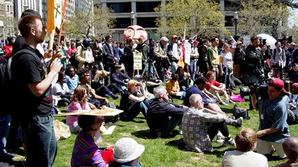 As you can see, the A16 rally was well attended, with lots of people listening to the speeches, and capturing them for posterity.