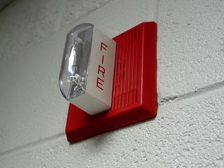 Big Mavica's first glimpse at a fire alarm!  And trust me, it would not be its last...