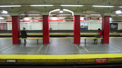Park Street's Red Line platforms.