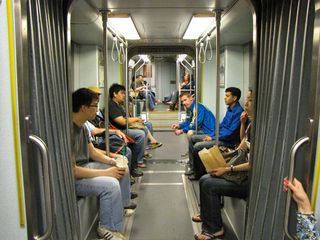 Riding a Type 8 LRV, Breda 3859.