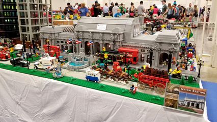 Washington Union Station, built out of Legos.