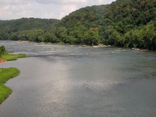 Crossing the Potomac at Harpers Ferry. I think from here, we were only about two hours from DC.