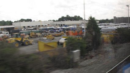 Ride On's Gaithersburg facility. I noticed that this is where the Champion cutaway vans went after they were all removed from service a week before we left for our trip, after far too many fires.