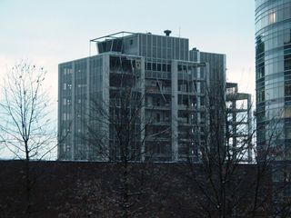 This building at Rosslyn was in the process of being demolished at the time of my visit.  What will replace it?  Who knows.  Let's admit, though - it was not a particularly nice looking building, and I can't say I'll miss it.