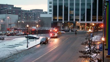 Upon leaving Rosslyn, I noticed fire trucks outside the Boeing building! No idea what was going on there.